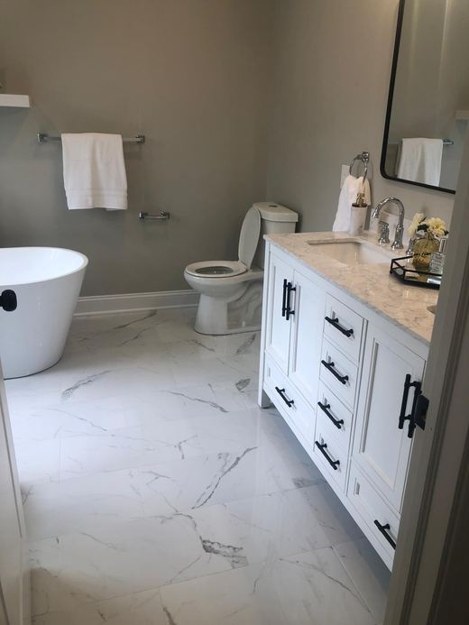 Bathroom in a Storybook Homes NJ project