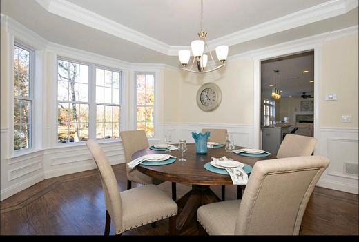 Dining room in a Storybook Homes NJ project
